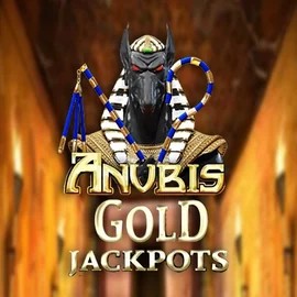Anubis Gold Jackpots slot logo by Inspired Gaming at Ninlay Casino